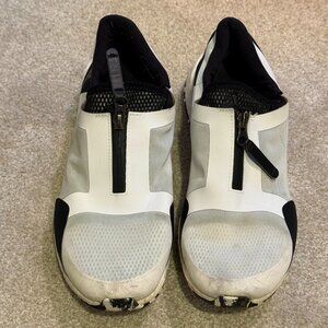 adidas pure boost x running Black and White Zipper Athletic Shoes